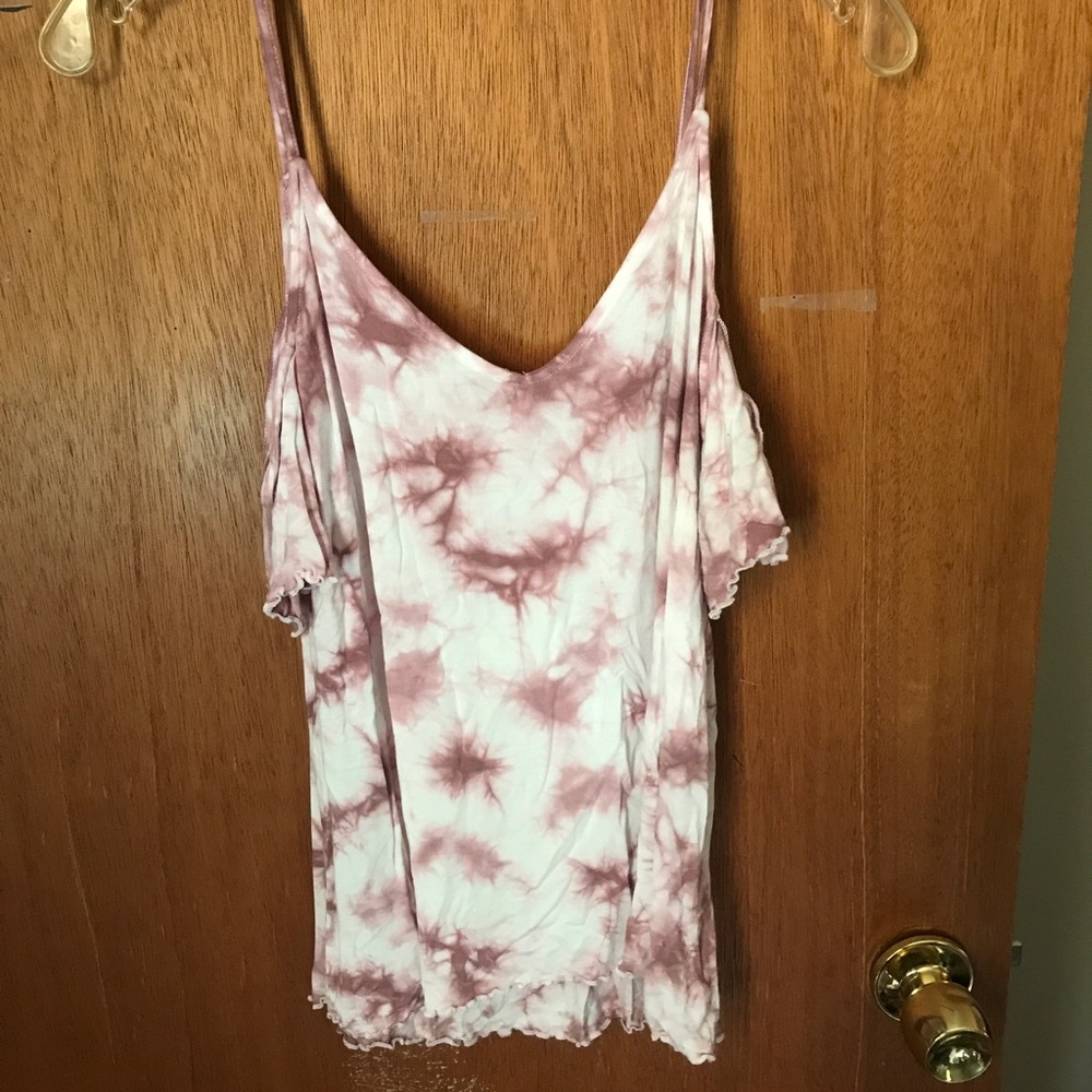 Off the shoulder tie dye top